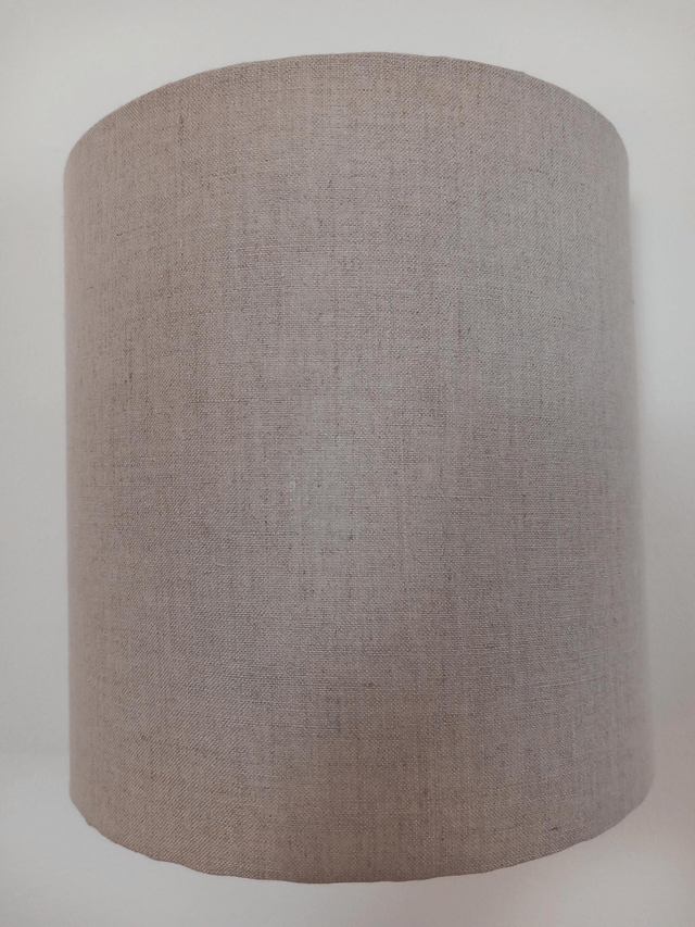 Applique murale demi-cercle en lin "Naturel uni".L25 cm.Électrifiée